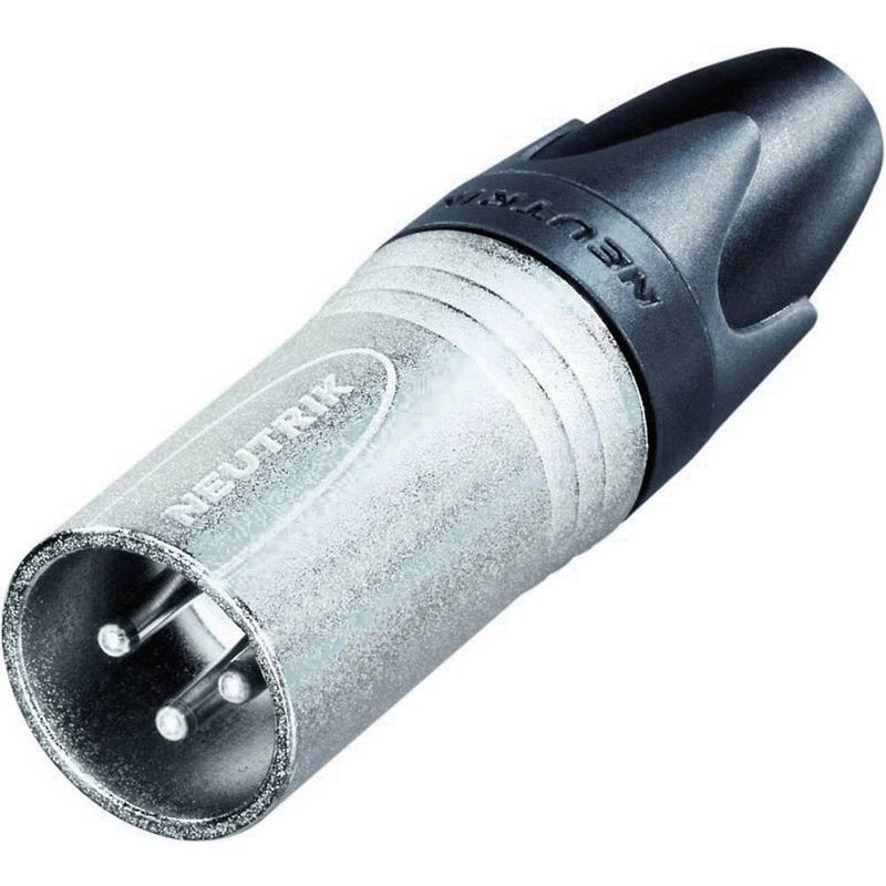 Foto van Neutrik nc3mxx xlr-connector stekker, recht aantal polen: 3 zilver 1 stuk(s)