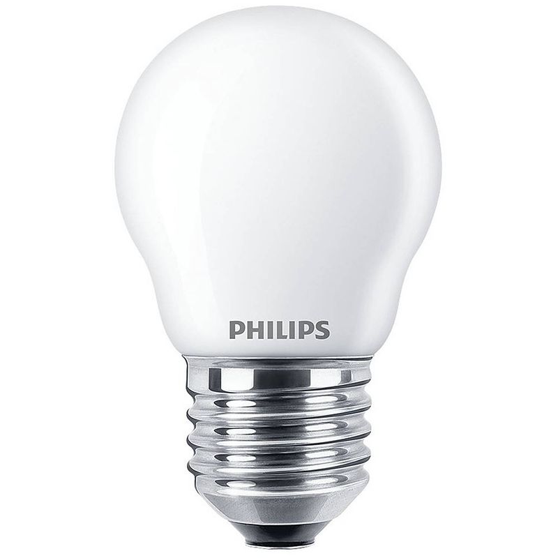 Foto van Philips led lamp e27 4,5w kogel dimbaar