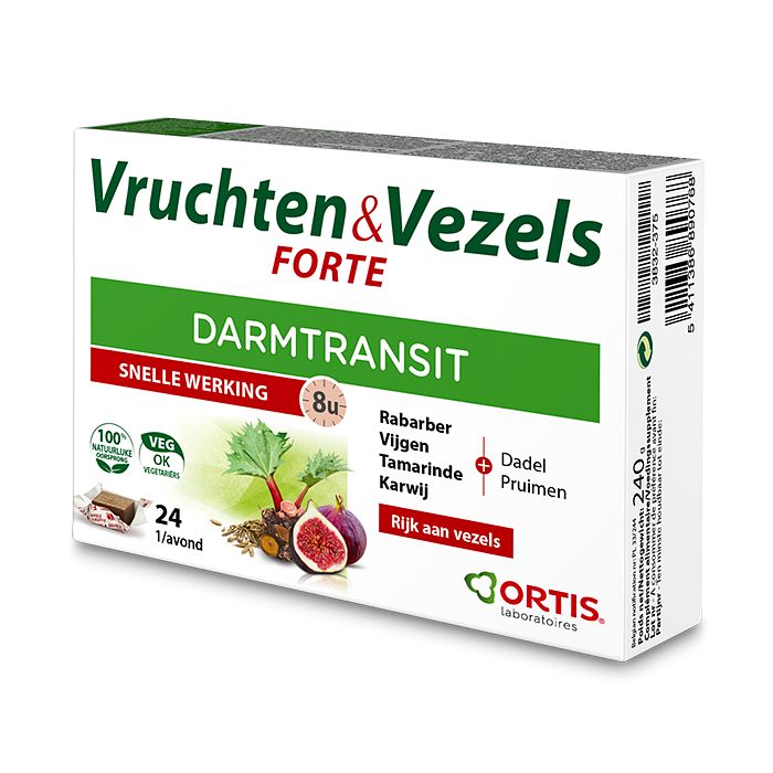 Foto van Ortis vruchten & vezels forte darmtransit blokjes