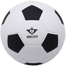 Foto van Angel sports voetbal zacht 12,5 cm zwart/wit