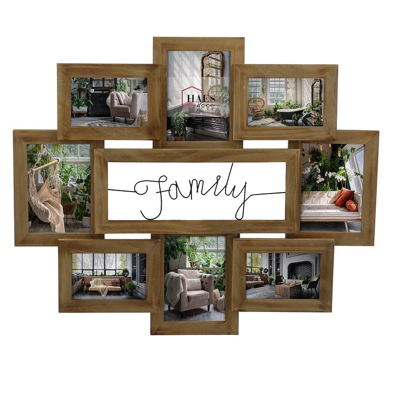 Foto van Haes deco - houten multi fotolijst family voor foto formaat 4x 10x15 en 4x 13x18 - mp144