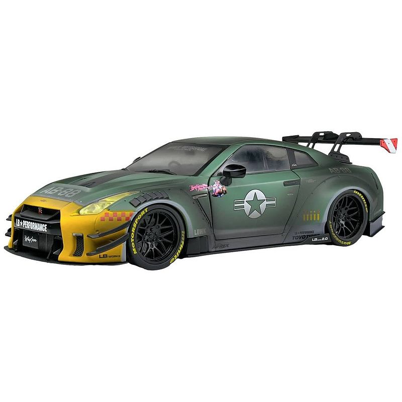 Foto van Solido nissan gt-r army fighter 1:18 auto