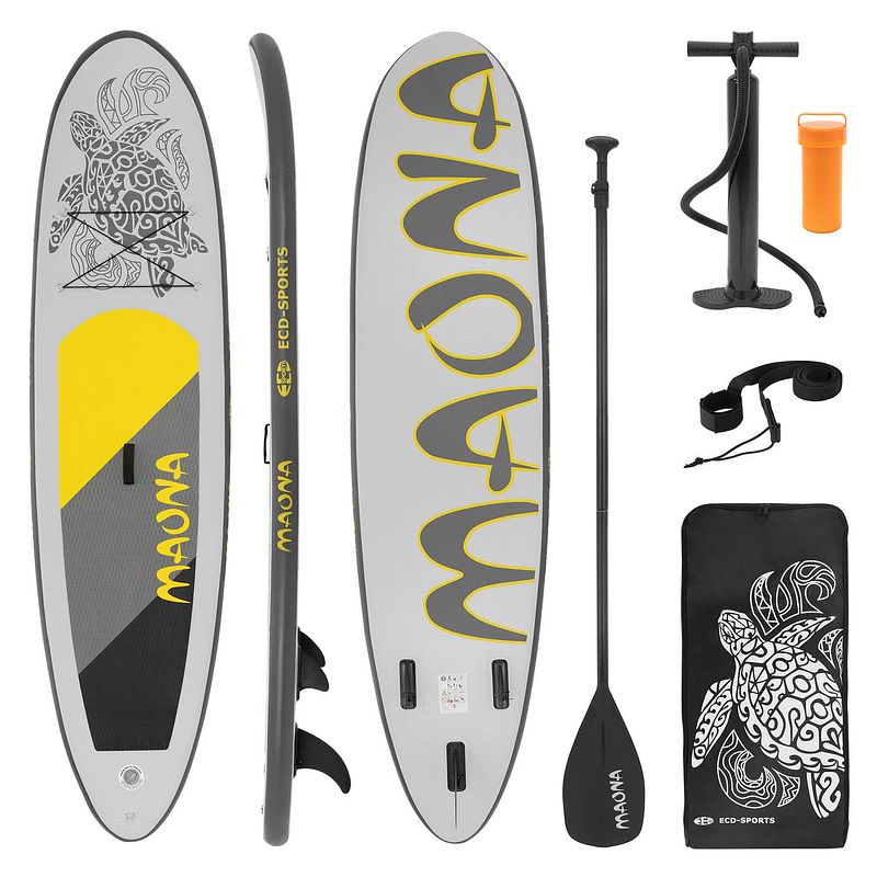 Foto van Stand up paddle surfboard grey maona