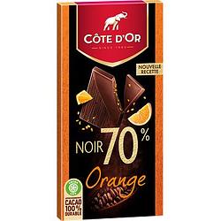Foto van Cote d'sor pure chocolade tablet 70% puur sinaasappel 100g bij jumbo