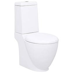 Foto van Vidaxl toilet met afvoer achter keramiek wit