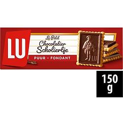 Foto van Lu scholiertje chocolade koekjes puur 2 x 6 biscuits 150g bij jumbo