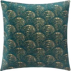 Foto van Art deco chenille kussenhoes - 40 x 40 cm - groen