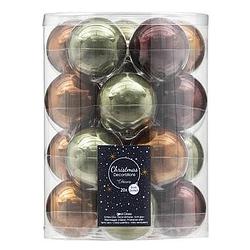 Foto van Kerstballen 20 stuks - multicolor - glas - ø6 cm - leen bakker