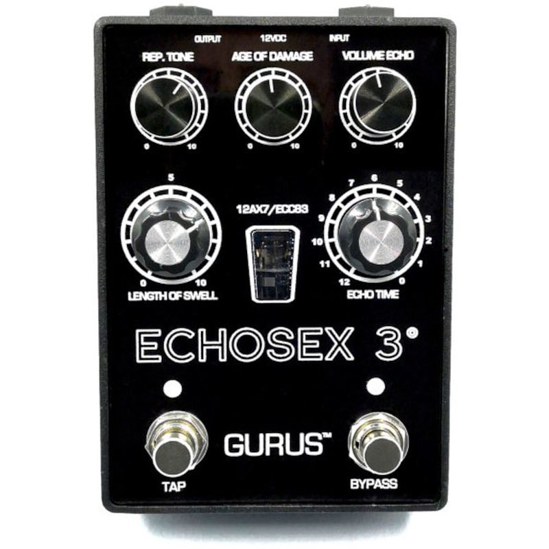 Foto van Gurus echosex 3° tap tempo delay hi voltage preamp effectpedaal