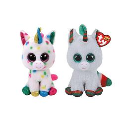 Foto van Ty - knuffel - beanie boo's - harmonie unicorn & christmas unicorn