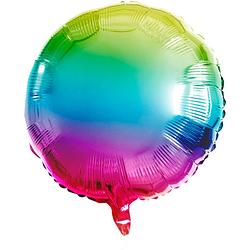 Foto van Folat folieballon yummy gummy rainbow rond 45 cm