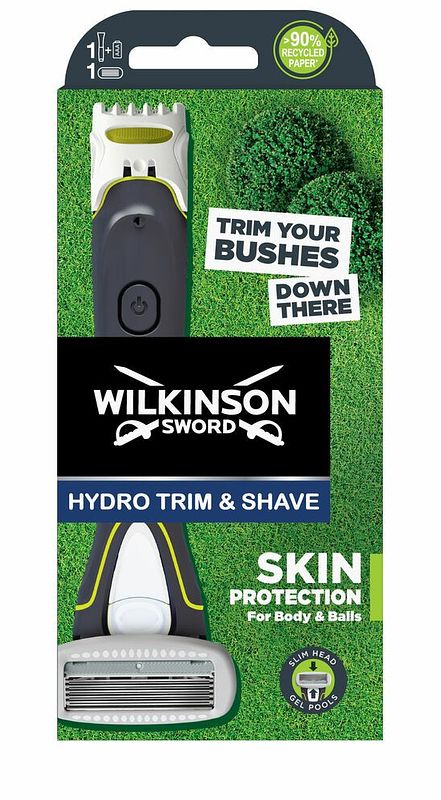 Foto van Wilkinson hydro trim & shave skin body & balls