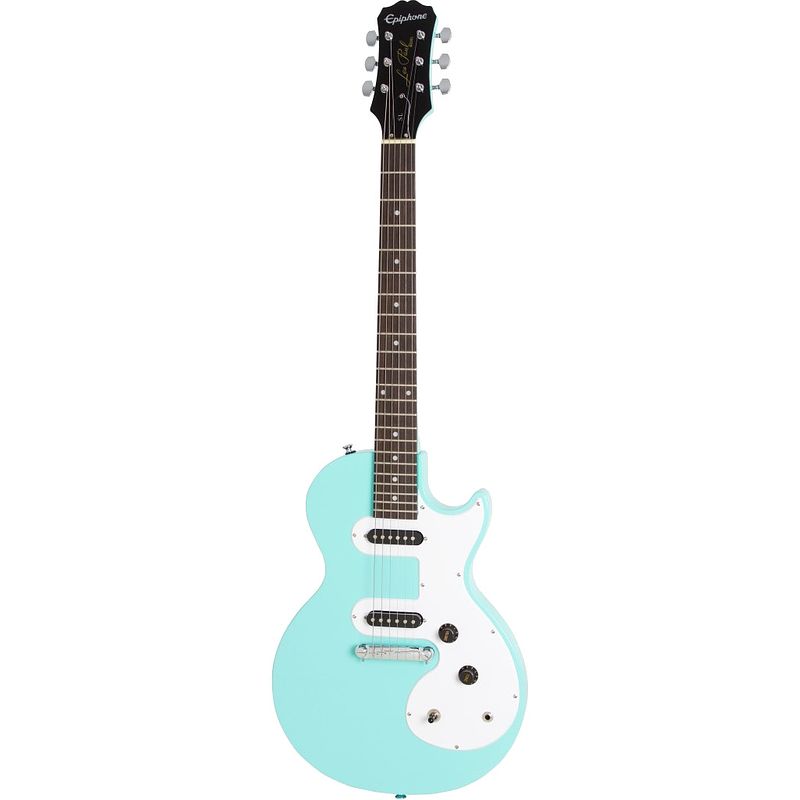 Foto van Epiphone les paul melody maker e1 turquoise elektrische gitaar