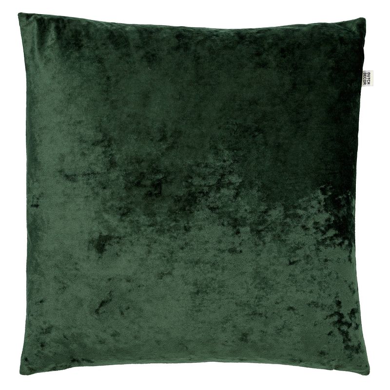 Foto van Dutch decor sky - sierkussen velvet mountain view 45x45 cm - groen - groen