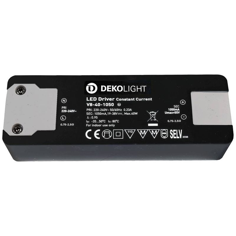 Foto van Deko light basic cc led-transformator constante stroomsterkte 40 w 1050 ma 19 - 38 v