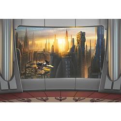 Foto van Komar star wars coruscant view fotobehang 368x254cm 8-delen