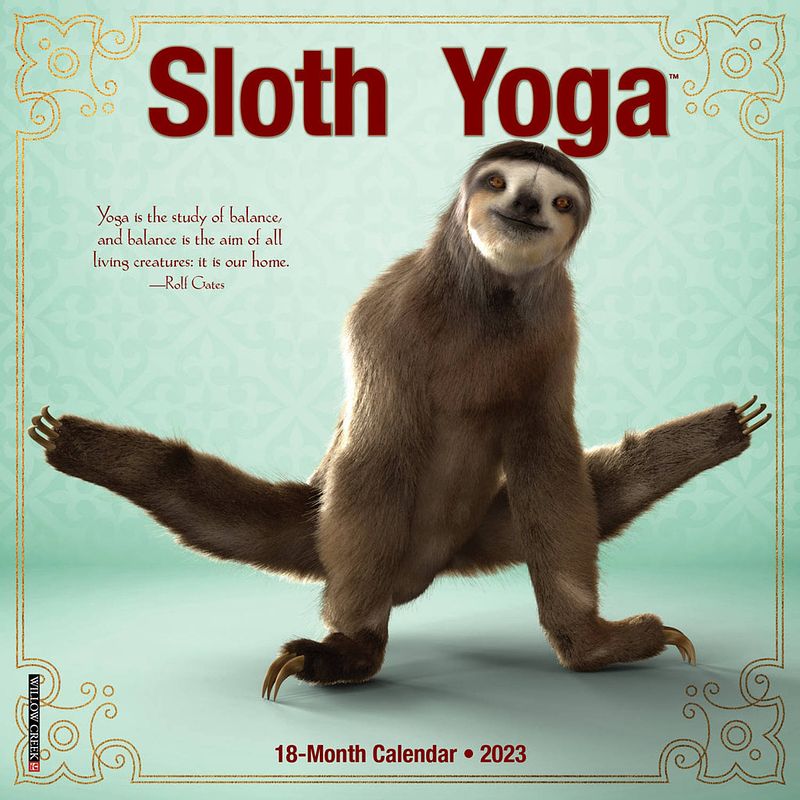 Foto van Sloth yoga kalender 2023 mini