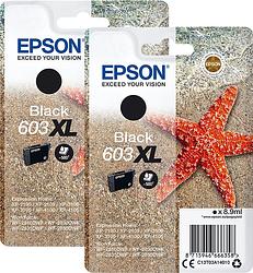 Foto van Epson 603xl cartridges zwart duo pack