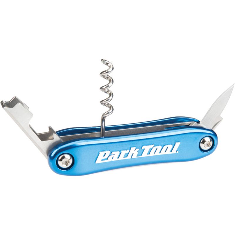 Foto van Park tool flessenopener bo-4 rvs/aluminium blauw/zilver