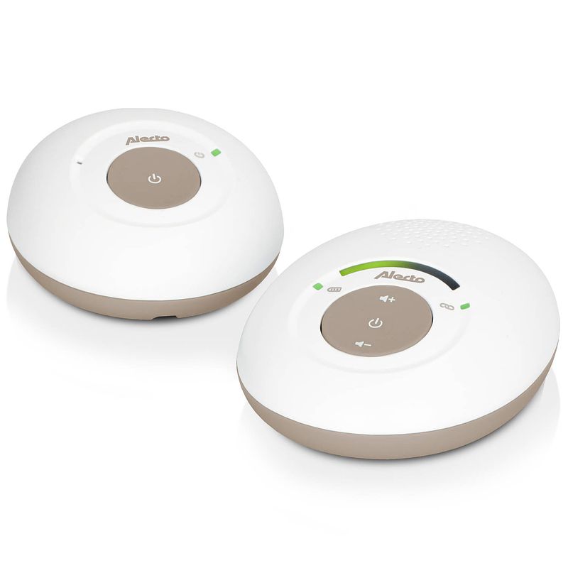 Foto van Full eco dect babyfoon alecto wit-taupe