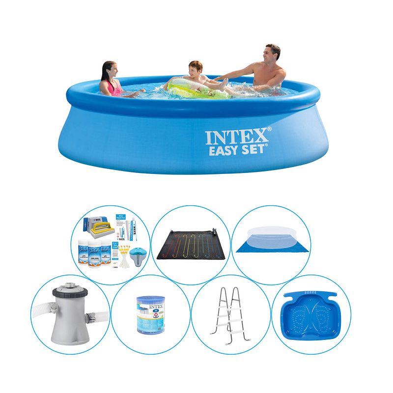 Foto van Zwembad bundel - 8-delig - intex easy set rond 305x76 cm