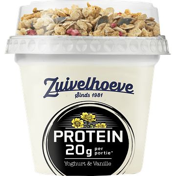 Foto van 2 verpakkingen a 185200 gram | zuivelhoeve proteine yoghurt vanille 200g aanbieding bij jumbo