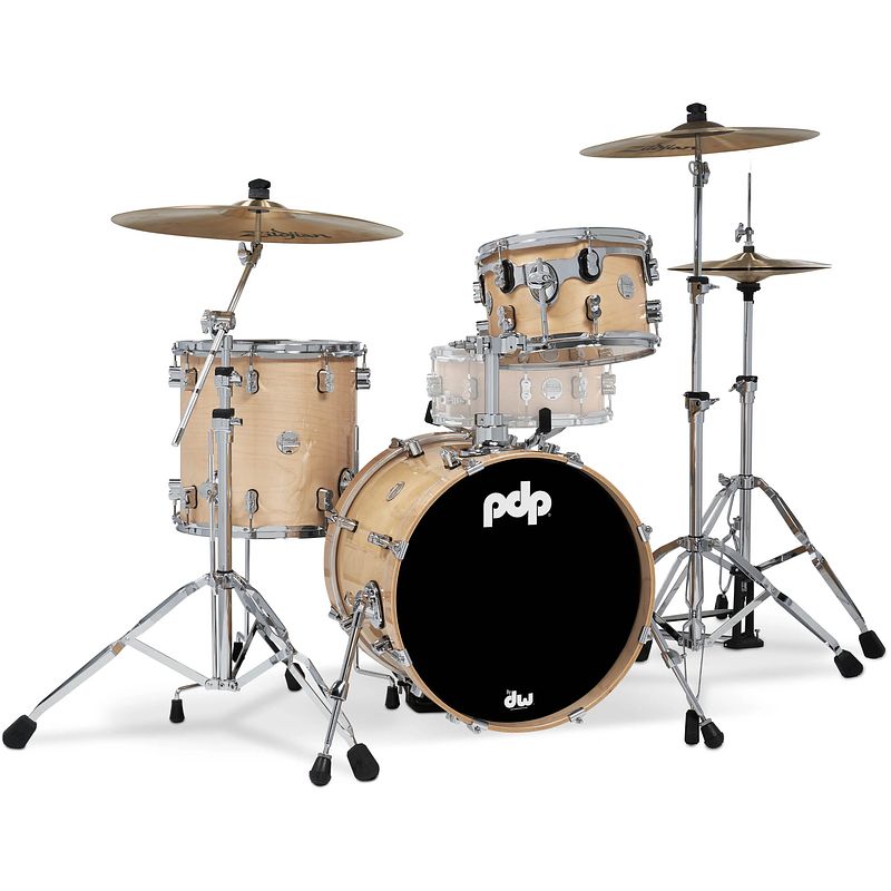 Foto van Pdp drums pdcm18bpna concept maple natural lacquer 3d. bebop shellset