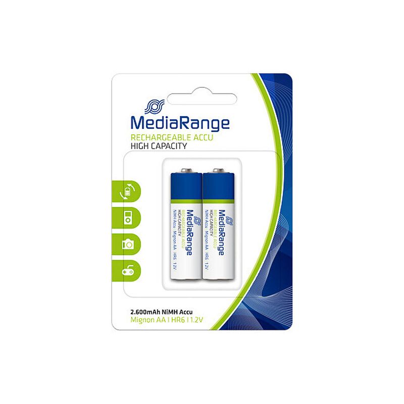 Foto van Mediarange accu mignon batteries 2erpack