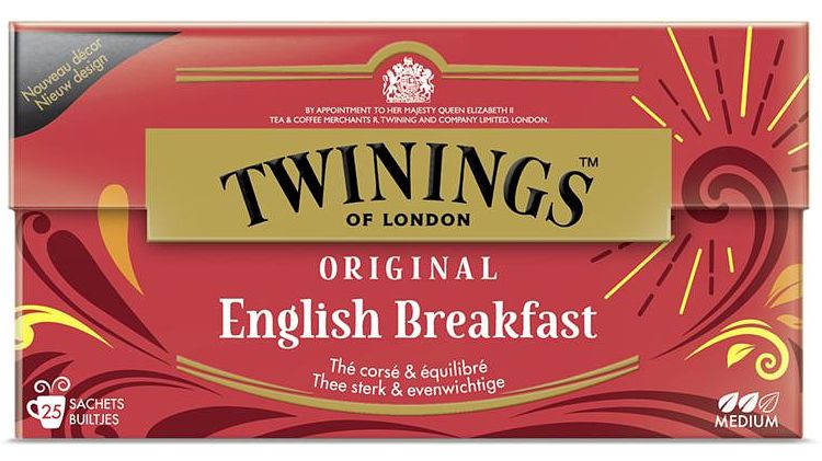 Foto van Twinings of london original english breakfast 25 stuks bij jumbo
