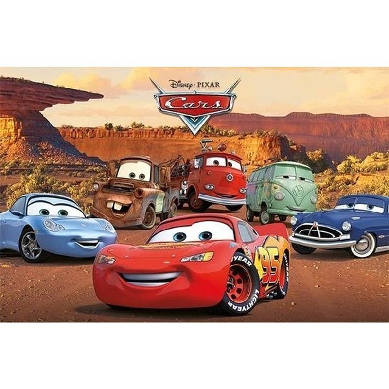 Foto van Poster disney cars poster 61 x 92 cm - animatie thema posters - wanddecoratie/muurdecoratie poster