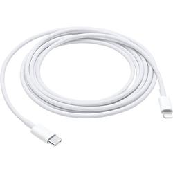 Foto van Apple apple ipad/iphone/ipod aansluitkabel [1x apple dock-stekker lightning - 1x usb-c stekker] 2.00 m wit