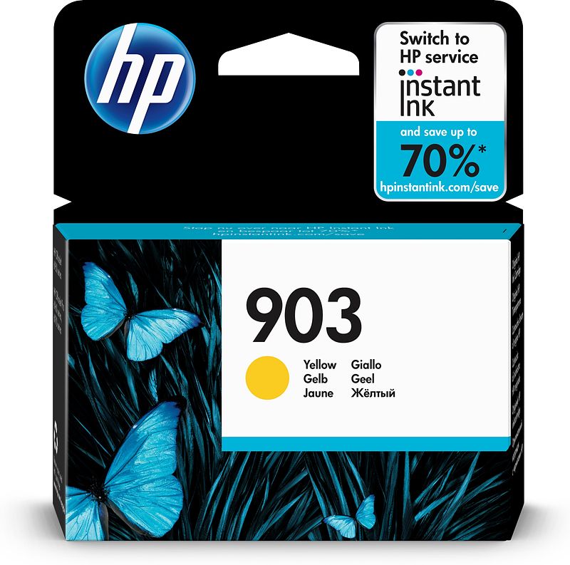 Foto van Hp 903 ink yellow inkt geel