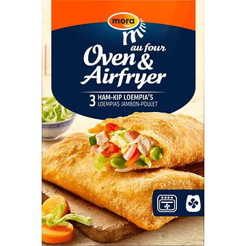 Foto van Mora oven & airfryer hamkip loempia's 3 x 100g bij jumbo