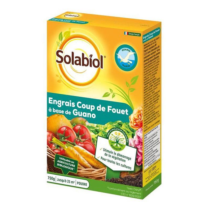 Foto van Solabiol sogua750n versterkende meststof op basis van guano marin - 12 x 750 g