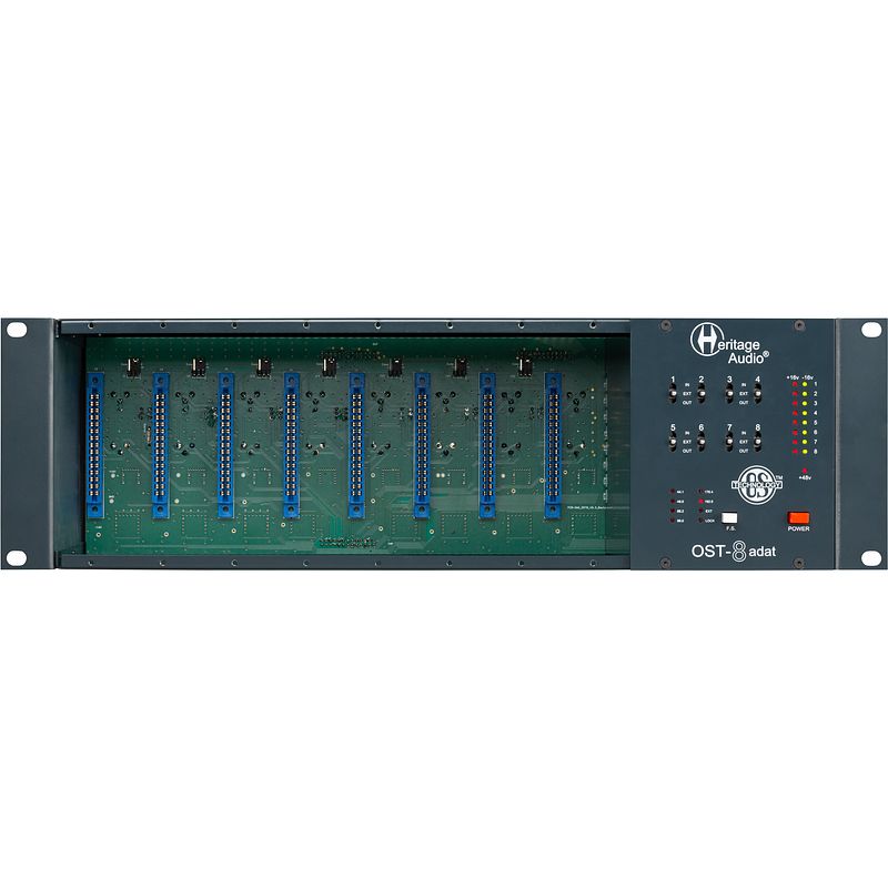 Foto van Heritage audio ost-8 adat rack voor 500-serie met adat