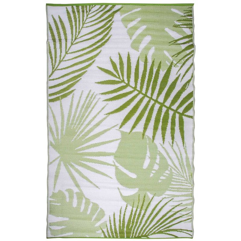 Foto van Esschert design buitenkleed 241x152 cm jungle bladeren oc22