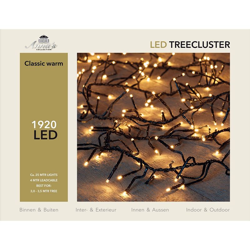 Foto van 3-3,5m treecluster 25m/1920led classic warm anna's collection