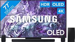 Foto van Samsung oled 4k 77s95d (2024) + soundbar