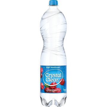 Foto van 2e halve prijs | crystal clear sparkling cranberry fles 1,5l aanbieding bij jumbo