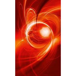 Foto van Dimex red abstract vlies fotobehang 150x250cm 2-banen