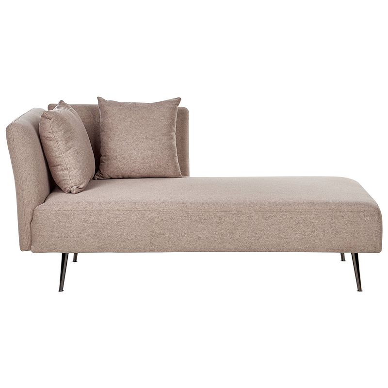 Foto van Beliani riom - chaise longue-bruin-polyester