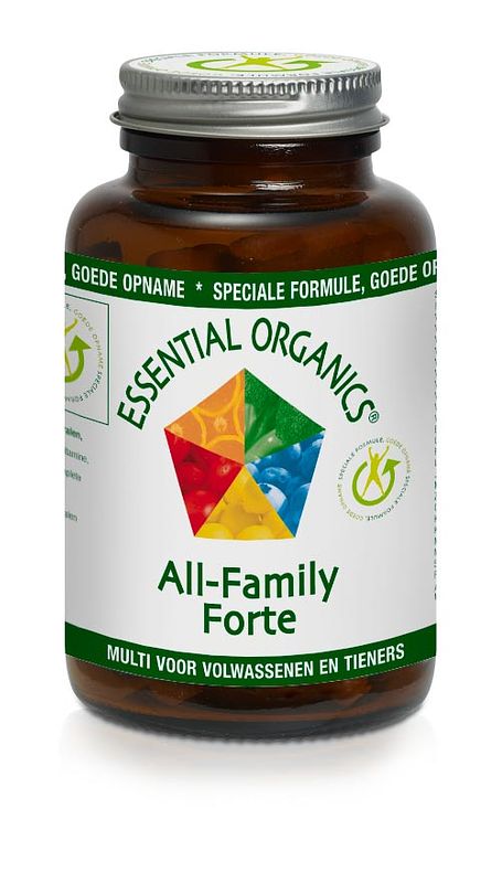 Foto van Essential organics all-family forte multivitamine tabletten