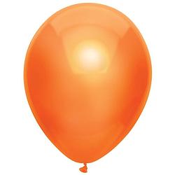 Foto van 10x oranje metallic ballonnen 30 cm