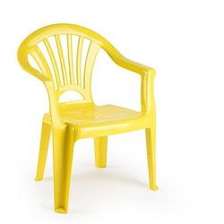 Foto van Kinderstoelen geel kunststof 35 x 28 x 50 cm - kinderstoelen