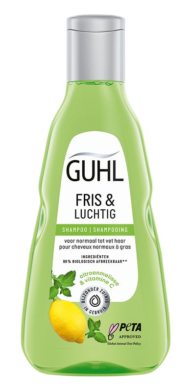 Foto van Guhl fris & luchtig shampoo voor normaal tot vet haar