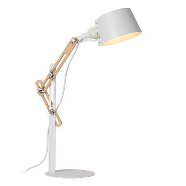 Foto van Lucide bureaulamp kreen - wit - 46x18x65 cm - leen bakker