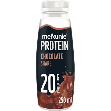 Foto van Melkunie protein chocolate shake 250ml bij jumbo