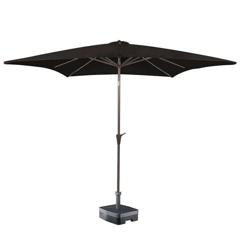 Foto van Kopu® vierkante parasol malaga 200x200 cm - black