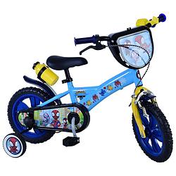 Foto van Spidey kinderfiets - jongens - 12 inch - blauw