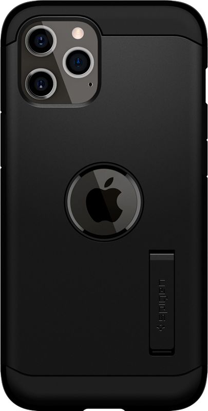 Foto van Spigen tough armor apple iphone 12 / 12 pro back cover zwart